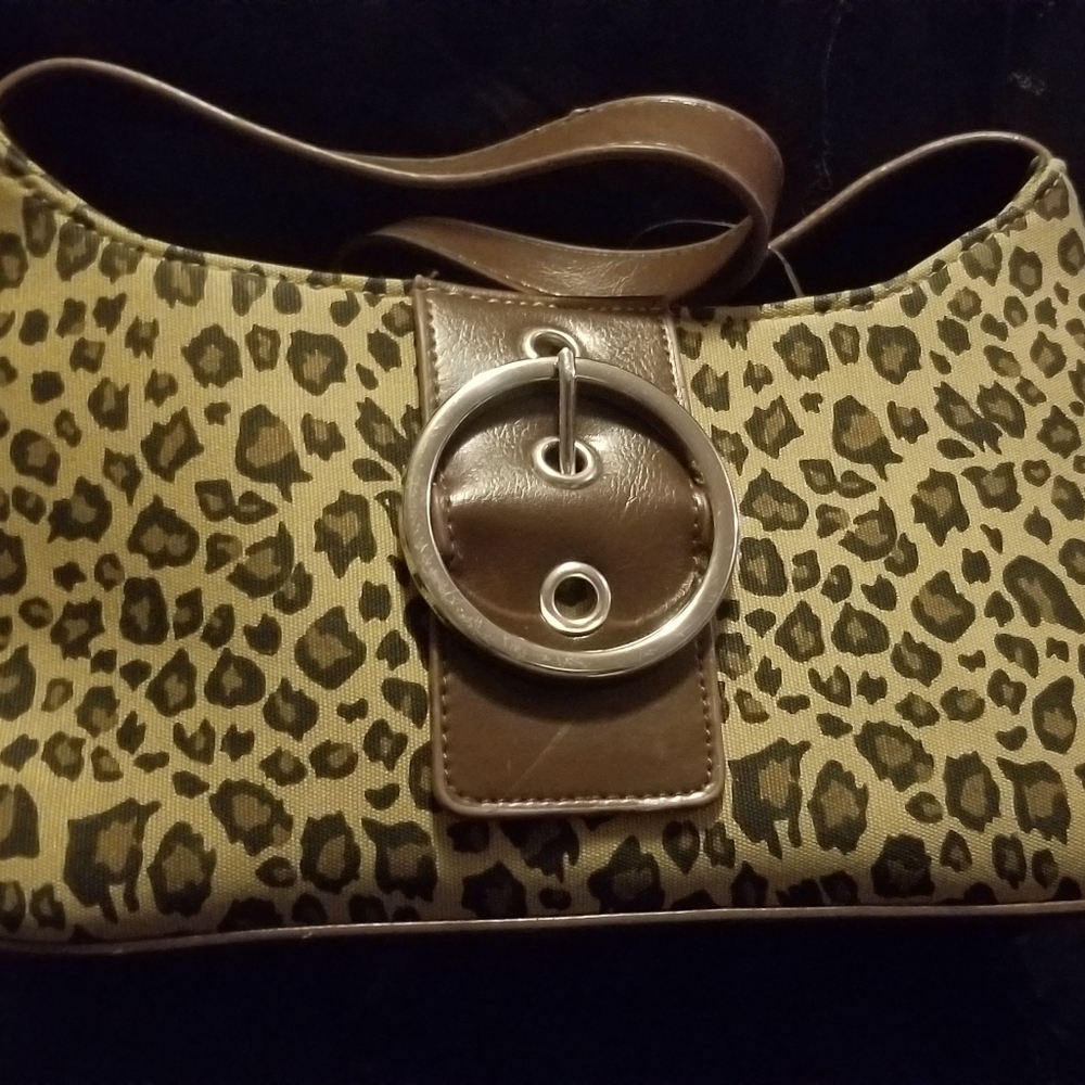 Small leopard print purse